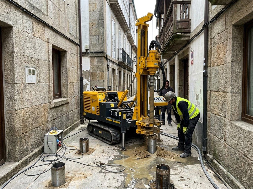 Foto 1 Refuerce su cimentación con la perforación de micropilotes con Beretta T41 en Pontevedra